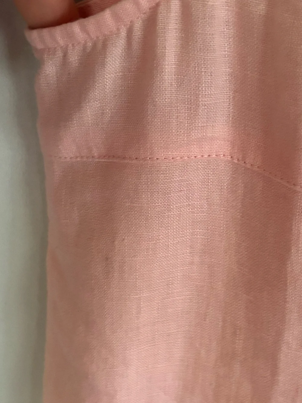 J. Jill Love Linen Light Pink Sleeveless Shift Dress Summer Vacation Size Small - Picture 9 of 11